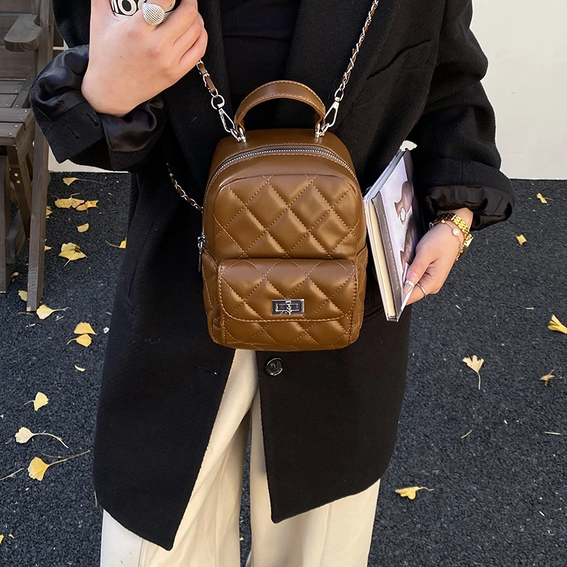 حقائب يد جلدية فاخرة للسيدات، حقيبة يد أنيقة للنساء مع تصميم كلاسيكي مشهور #4