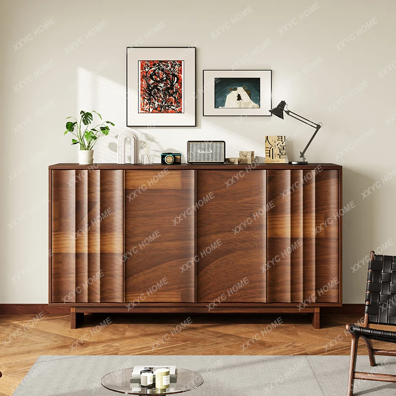 X-S Simple and modern dining side personality  wabi-sabi wind porch Italian minimalist entry shoe cabinet HG