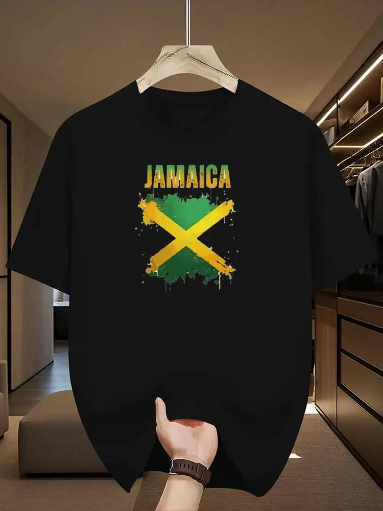 JAMAICA T-SHIRT Herren 100 % Polyesterfaser, atmungsaktives Oberteil für Fitness, Sport, Freizeitkleidung, leicht zu regende Kleidung