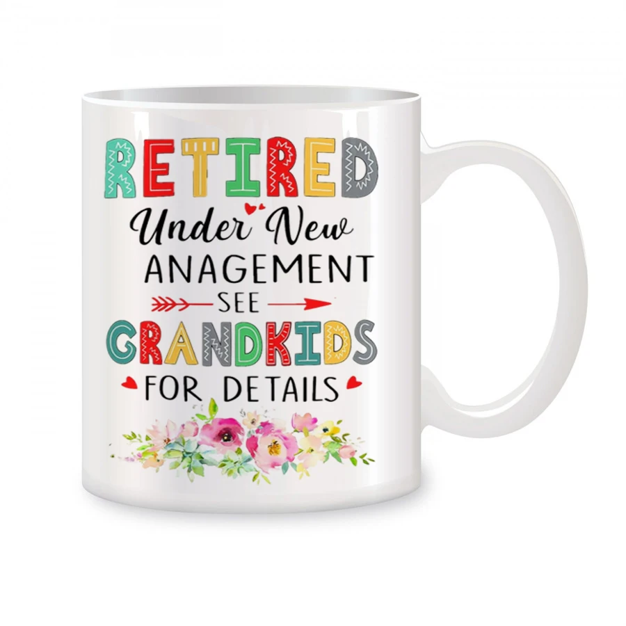 

Retirement Coffee Mugs For Grandma, Retirement Gifts Retired Gifts Mom Nana Women Birthday Coffee Ceramic Tea Cups White 11 oz