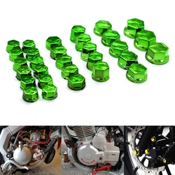 Universal 30PCS motorcycle modeling plating nut decorative screw cap For Kawasaki Z125 Z250 Z300 Z750 Z800 Z900 Z1000 ER-6N