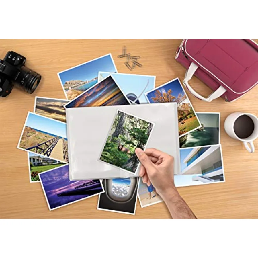 24 Photo Mini Photo Album, 4 x 6 Inch, Pack of 5, Clear View Cover, Holds 24 Photos, 5 Pack