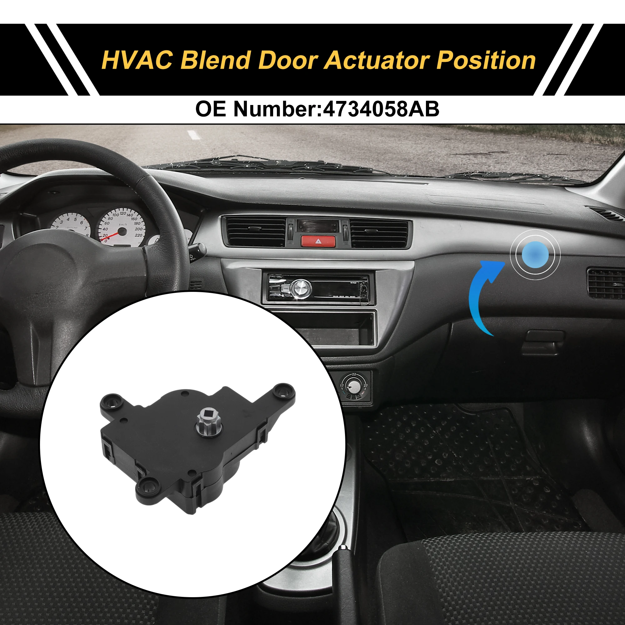 

Привод двери смеси обогревателя UXCELL HVAC для Chrysler Grand Voyager 2000, No 4734058AB