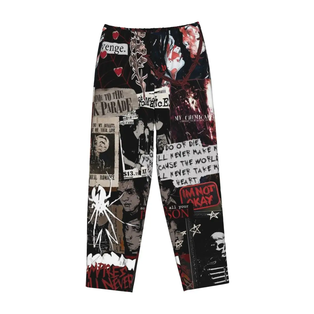 

Женские пижамные штаны My Chemical Romance на заказ, одежда для сна с карманами для сна и отдыха
