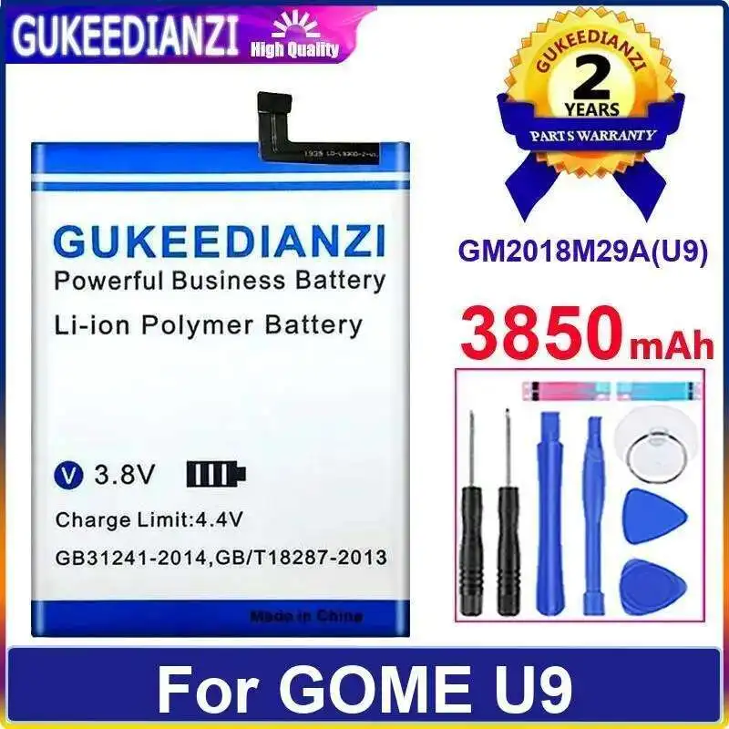 

Safe GM2018M29A U9 3850Mah Mobile Phone Battery For Gome