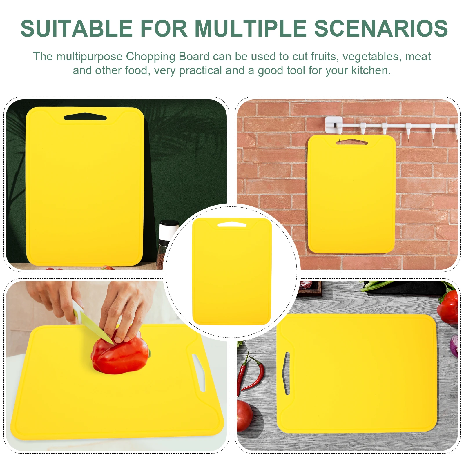 

High-Quality Silicone Cutting Board Portable Multi-Function Kitchen Tool Foldable Chopping Board -Grade Vegetable Board