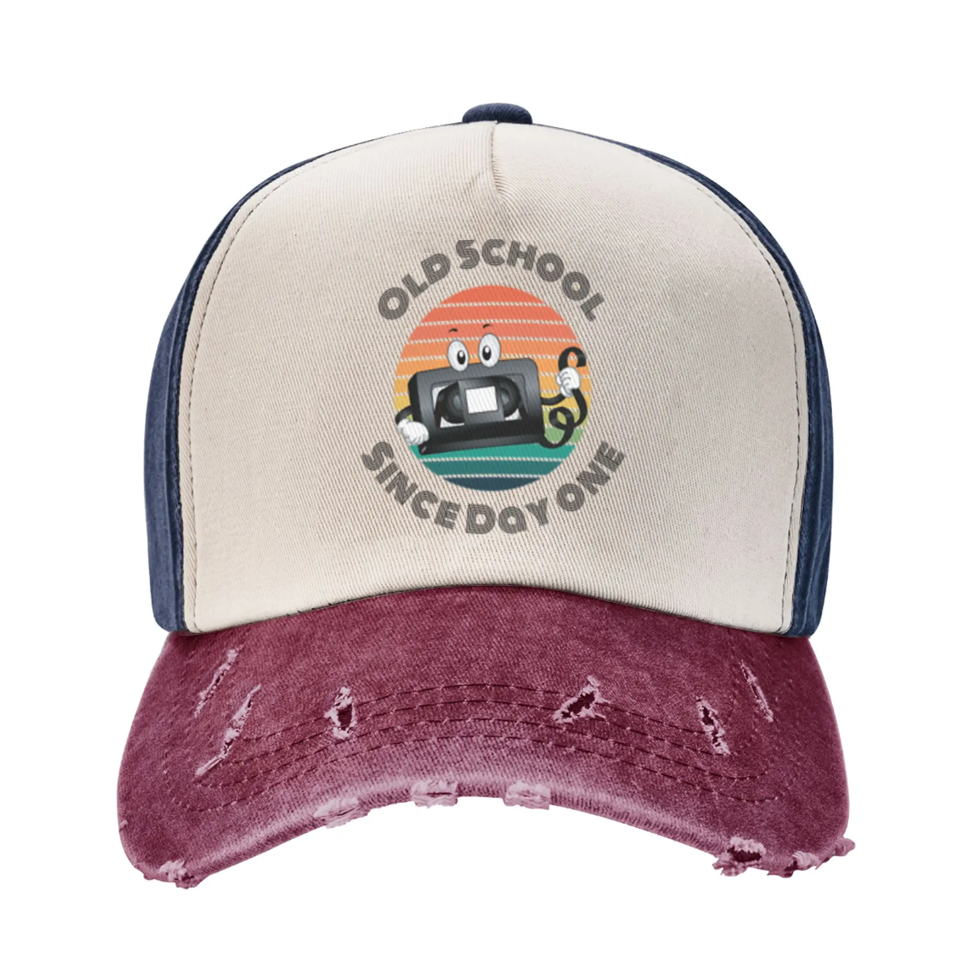 Old School Since Day One Living Legend VHS Gift Cool A Washed Baseball Cap Hat