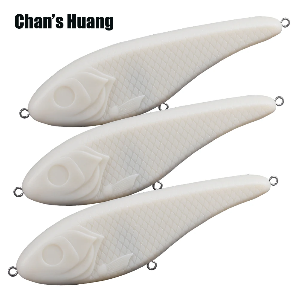 Chan's Huang-cebos de pesca DIY, cebos en blanco sin pintar, 15CM, 74,5G/5.9IN, 2,62 OZ