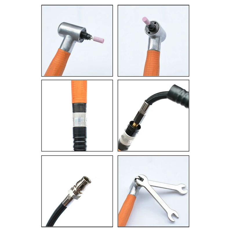 Trending Now 3Mm 90 Degree Air Grinder Pneumatic Tool Micro-Grinder Grinding Polishing Tool Set Metal Cutting Abrasive Tools