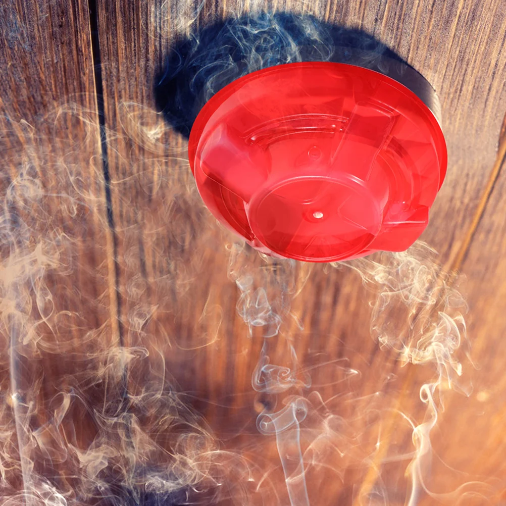 2 Pcs Smoke Dust Cover Plastic Smokes Alarm Protector for Baking Cooking Kitchen