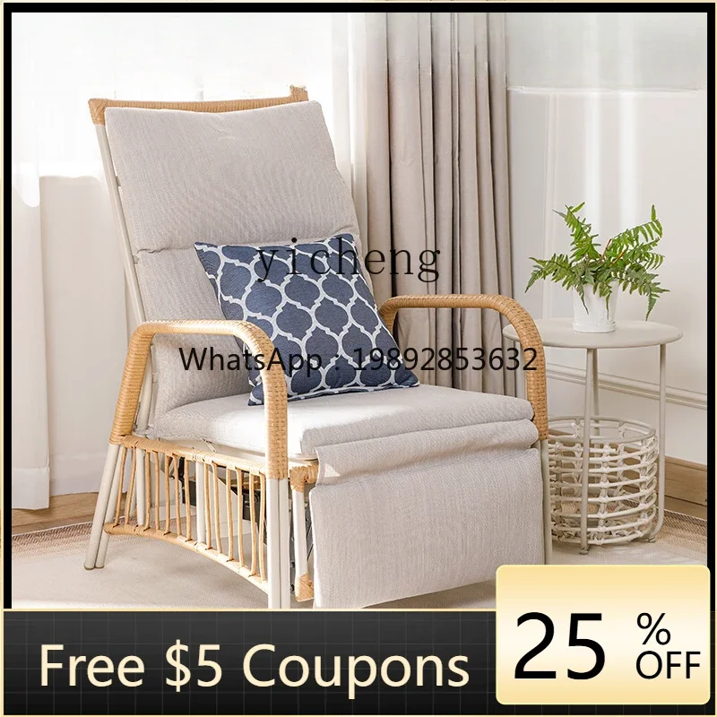 A2-7   recliner balcony leisure table and chair single backrest sofa lunch break can lie down can sleep home