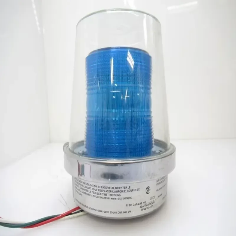 New, Ready Stock Brand New 49B-R5 - Edwards Signaling Products Flashing Incandescent Beacon Blue 240vac for Plc