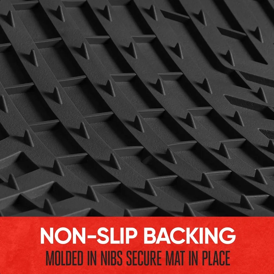 FlexTough طبق عميق بالإضافة إلى الحصير سيارة مطاطية مع حصيرة صندوق السيارة بطانة البضائع الجبهة الخلفية كومبو مجموعة يناسب معظم سيارات الدفع الرباعي فان كوبيه سيدا