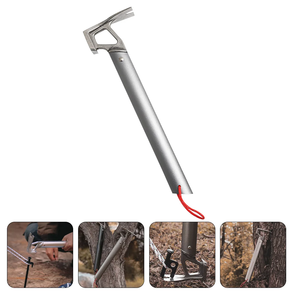 

Stake Remove Mallet Camp Tent Stainless Steel Hammer Handle Tools Aluminum Alloy