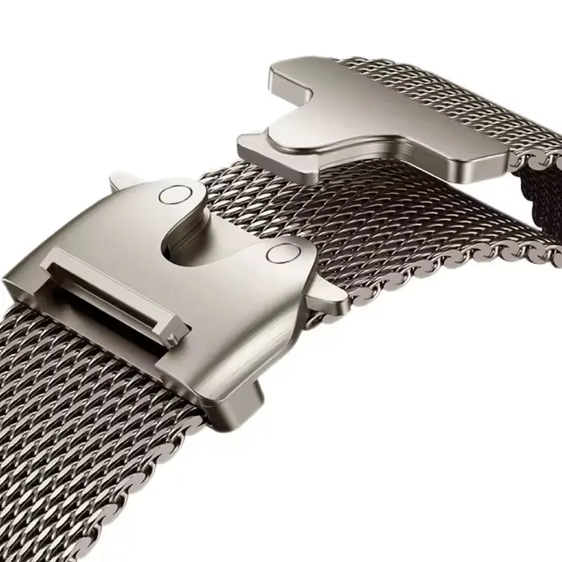 Oficjalny pasek tytanowy 1:1 do Apple Watch Ultra Band 49mm S10 46 42 45 44mm 38 40 41 bransoleta mediolańska iWatch 10 9 8 7 6 5 SE 4