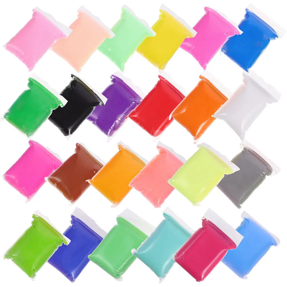 Argile à modeler sèche à l'air pour enfants, 48 pièces, argile colorée douce, Non collante, réutilisable, artisanat de bricolage, Kit de modélisation de molécule pour enfants