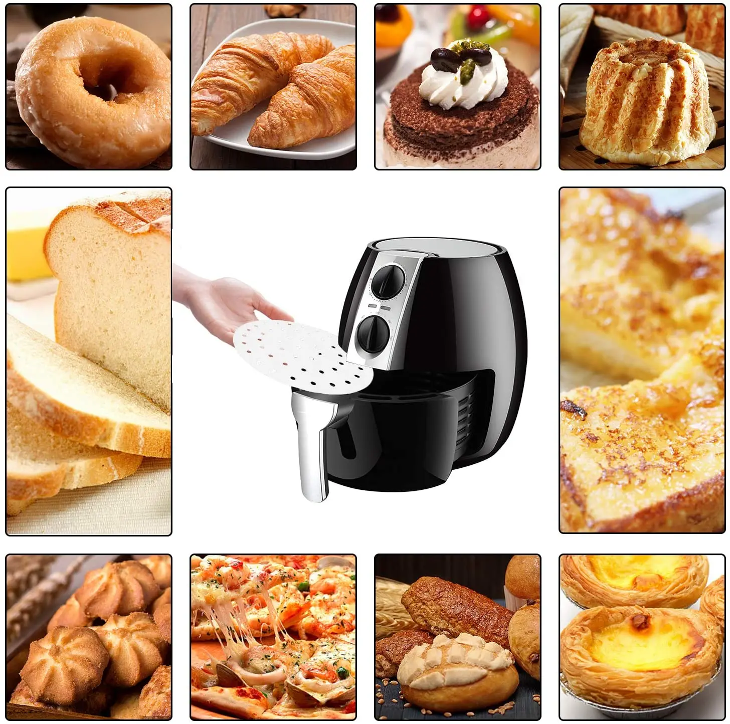 100 قطعة باخرة دائرة بيضاء ورقة الغذاء الصف باخرة زيت السيليكون ورقة مكافحة التصاق Jiaozi باخرة ورقة اكسسوارات المطبخ