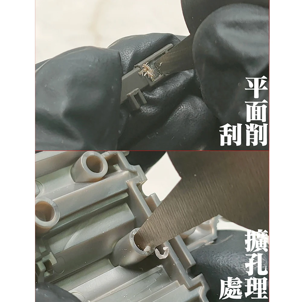 Model Scraper Chamfer Scraper Angle, Curved Surface, Curve, Plane Multi-Part Scraping and Trimming Tool 0.5mm Thickness