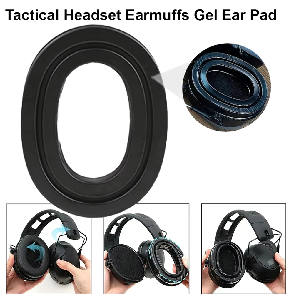 Replacement Gel Ear Pads Headsets Silicone Pad Compatible for 3M PELTOR Earmuffs Personal Protective Equipment
