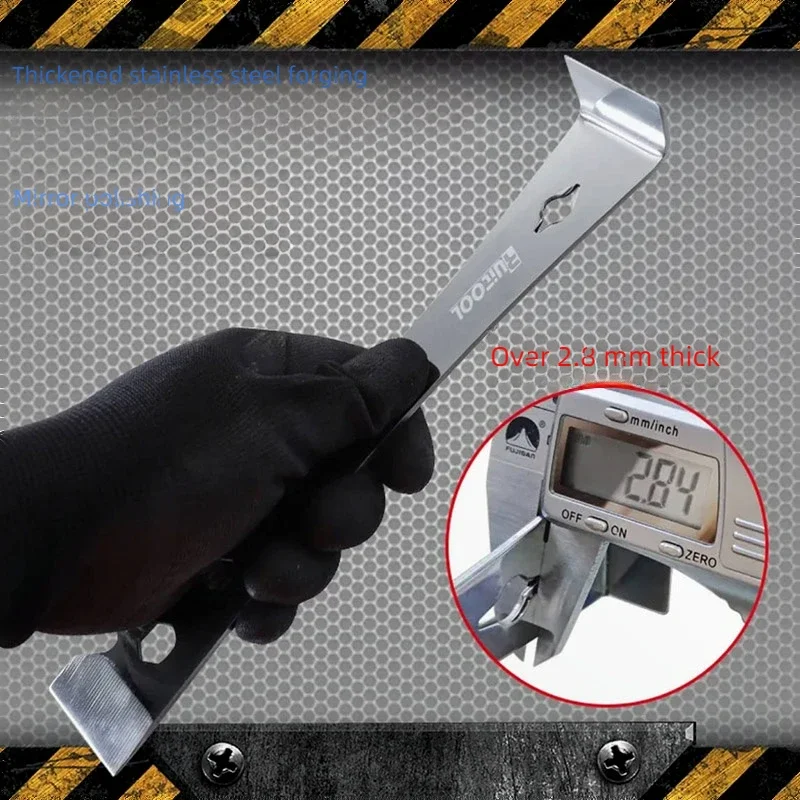 Imagem -05 - Multifunções pé de Cabra Unhas Ferramentas Carpintaria Desmontar Ferramenta Trazer Chave Hexágono Socket Driver Raspador Aço Inoxidável