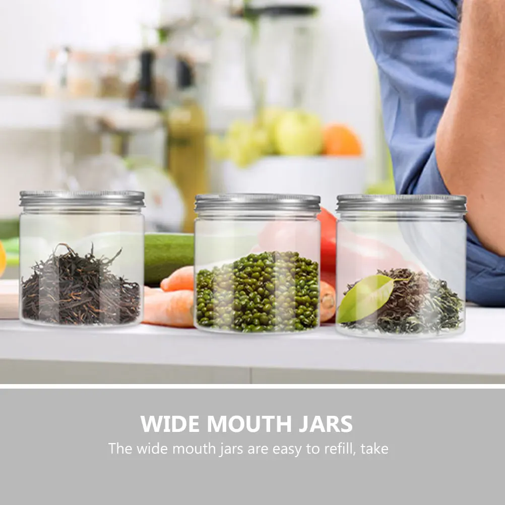 

12pcs Mason Jar Set Aluminum Lids Mini for Food Tea Cosmetics Sealed Household Transparent Canning Jars Travel