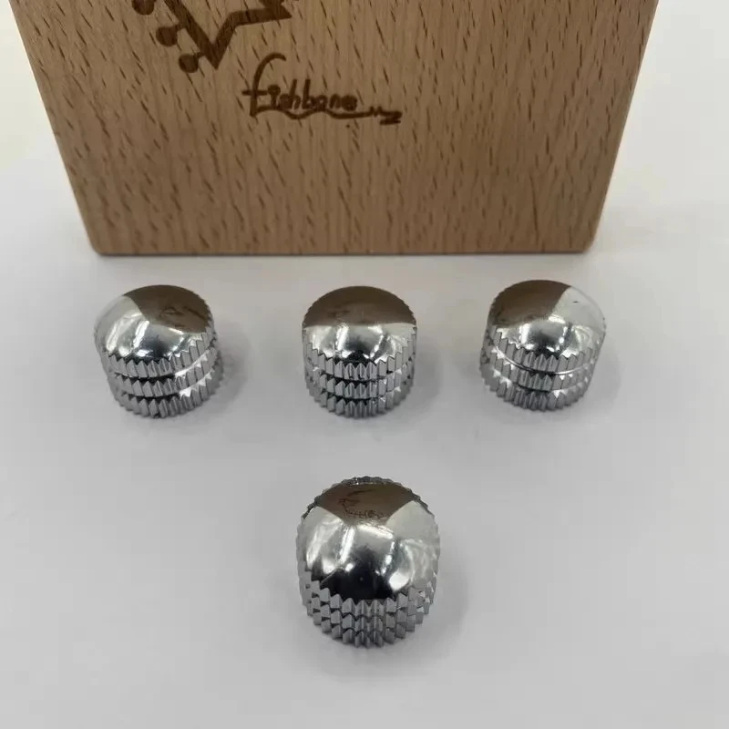 Electric Bass Potentiometer Cap Electric Guitar Speed Control Knobs Volume Tone Knobs Chrome Color Price for 4 Pieces 0 sold