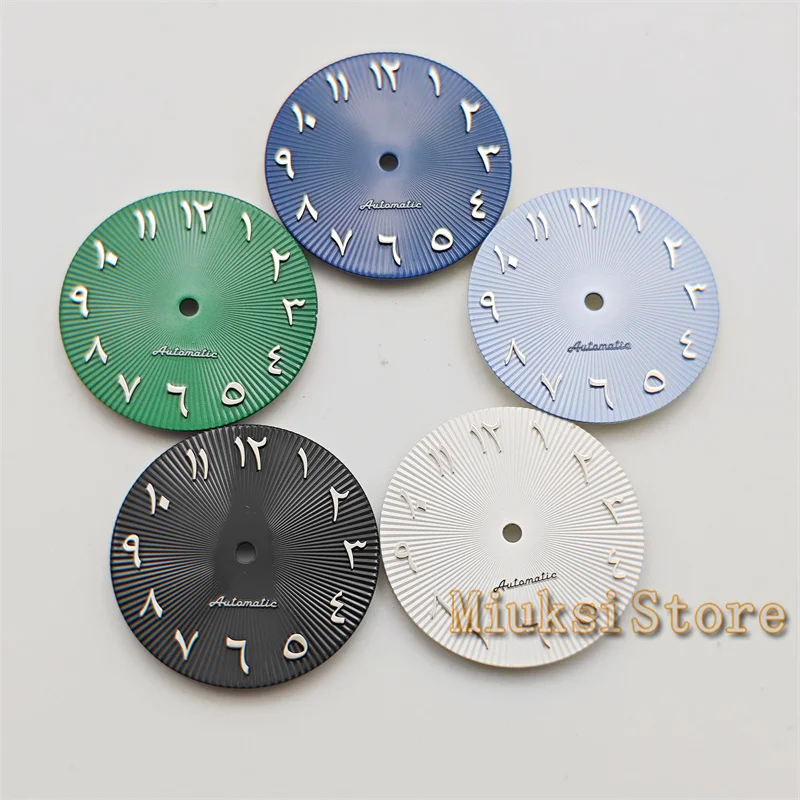 29mm watch dial  black blue green white fit NH35 NH36 ETA2824 2836 Miyota8215 DG2813 3804 movement