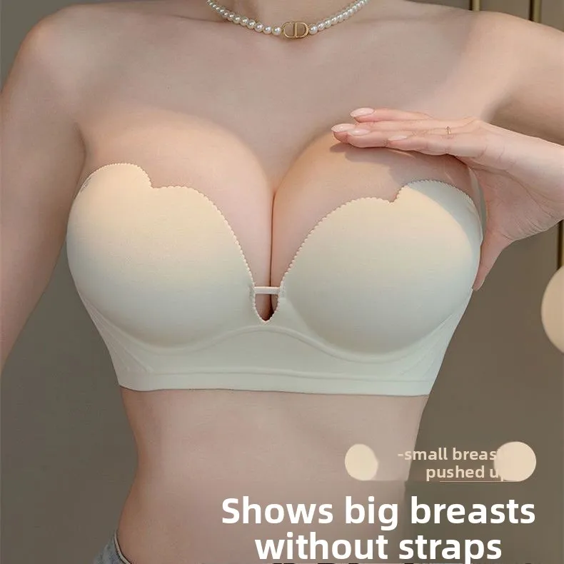 10 سنتيمتر الترا رفع حمالة الصدر المضادة للانزلاق قبضة كأس النخيل رفع لا سلك صديرية دائرية بوستير للنساء رفع دعم الزفاف الملابس الداخلية #2