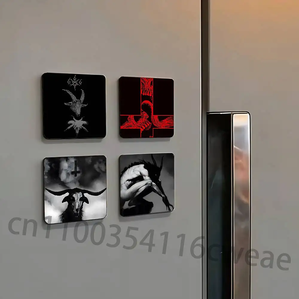 Satanic G-Goat Satan D-devil Magnet Refrigerator Fridge Sticker for Home Decor DIY Wall Decor