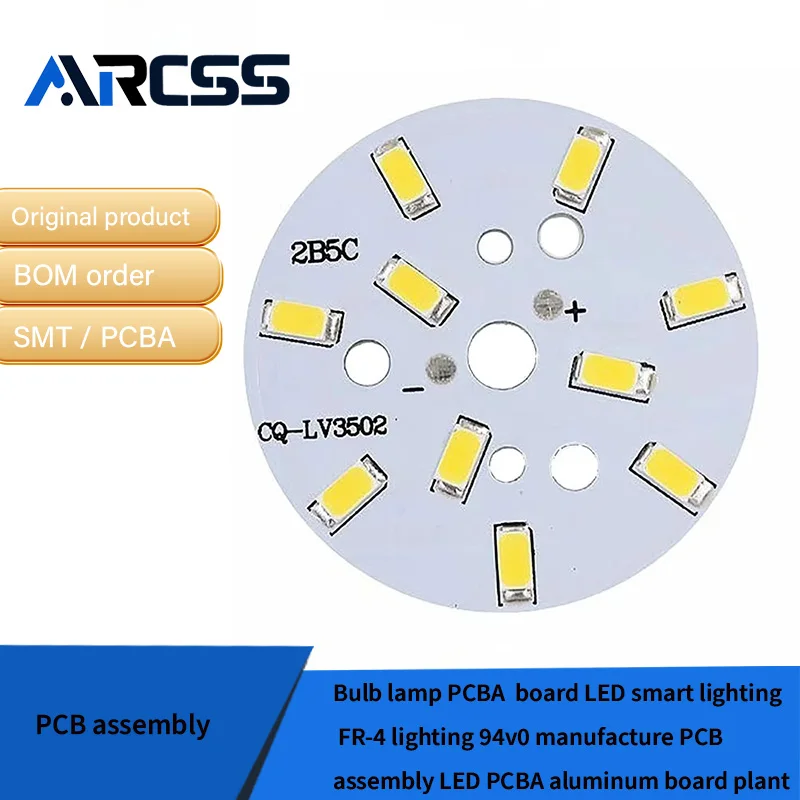 Bulb lamp PCBA  board LED smart lighting FR-4 lighting 94v0 manufacture PCB assembly LED PCBA aluminum board plant