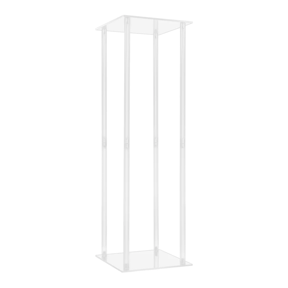 Clear Acrylic Flower Stands for Elegant Weddings