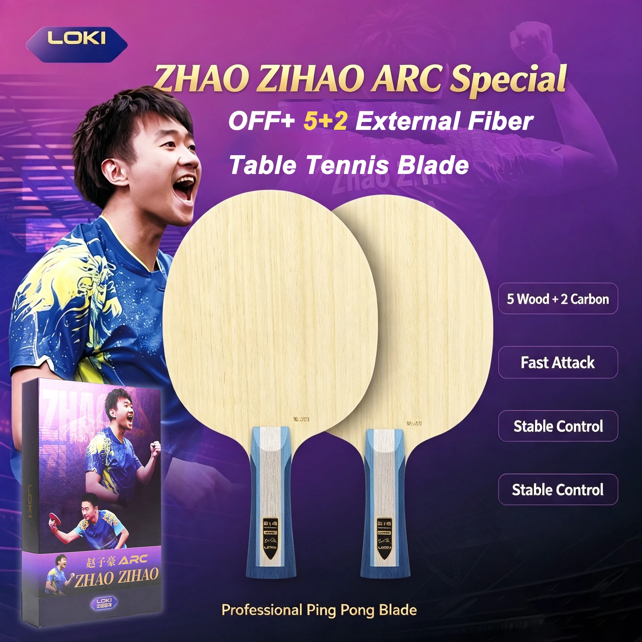 NEW LOKI ZHAO ZIHAO ARC アウターカー - Badminton Racket Carbon のレビューと価格