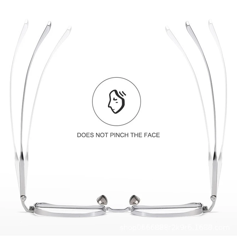 New Ultra-Lightweight Titanium Glasses Frame Men's Business Casual Eyewear Women's Fashionable Retro Wide-Rim Eyeglasses