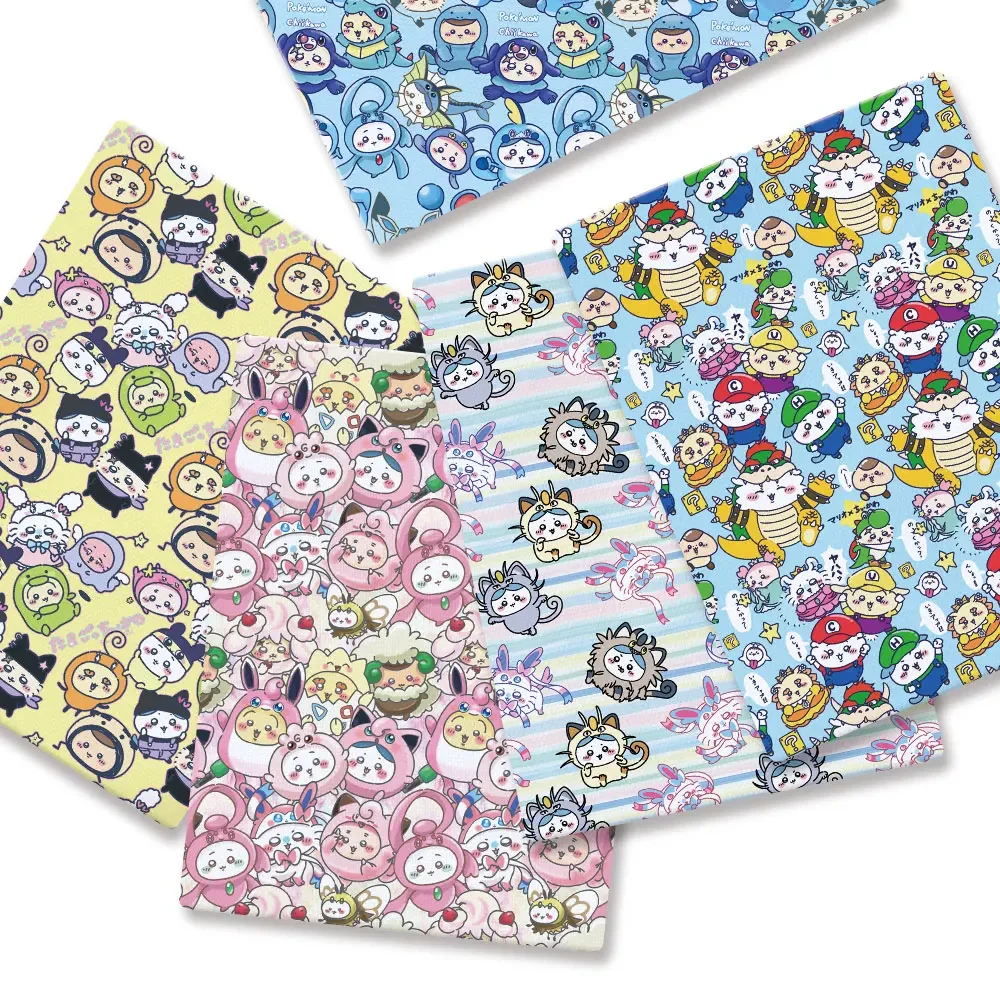 Cartoon Fabric Hot DIY140*50cm Handmade Sewing Patchwork Quilting Baby Dress Home Sheet Printed Fabric Fabric Sewing Kids