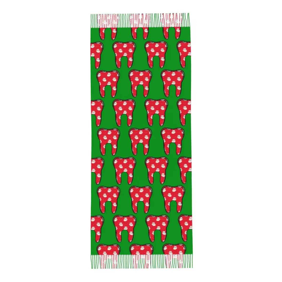 Christmas Tooth Dentist Dental Assistant Scarf Tassel Scarves for Women Soft Warm Shawls and Wraps Long Fall Winter Shawl Wrap