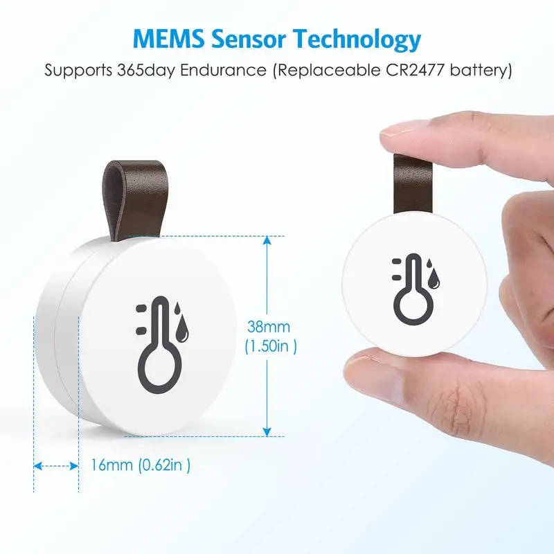 1-częściowy termometr Higrometr Bezprzewodowy termometr zewnętrzny Bluetooth Inteligentny czujnik temperatury i wilgotności w domu