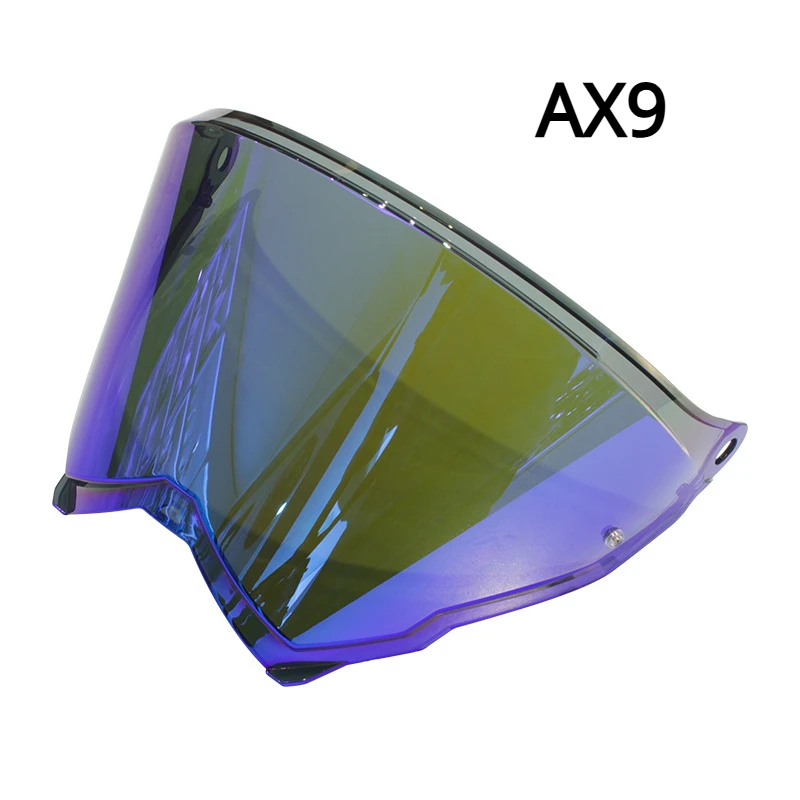 

For AX9 Helmet Visor for AGV AX9 Motorcycle Helmet Visor Goggles Silver Plated Red Replacement Lenses