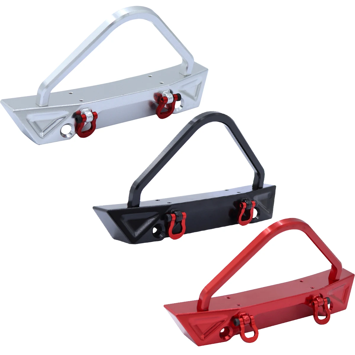 Metal Front Rear Bumper With Tow Hook Winch Hole For 1/12 MN128 1:12 MN 128 RC Crawler Remote Control Car Upgrade Parts