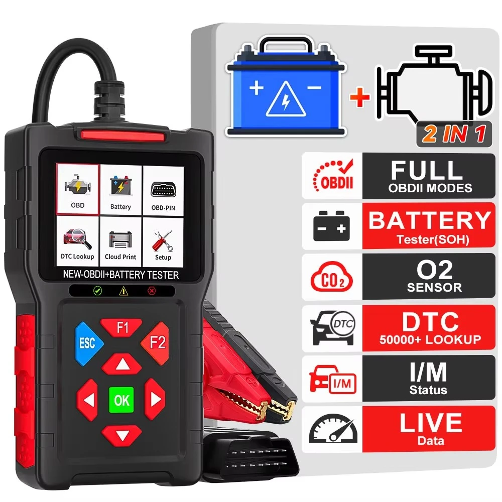 JF700 Ultra Universal OBD2 Scanner Car Engine Fault Code Reader Car Diagnostic Tool Support Battery Health Tester