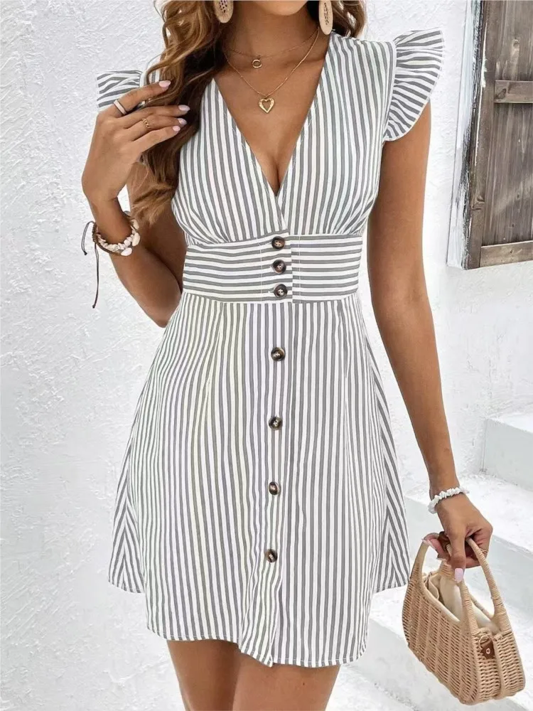 sachin and babi light blue dress Buy Black and White Stripe Maxi Dresses Online In India main image 0