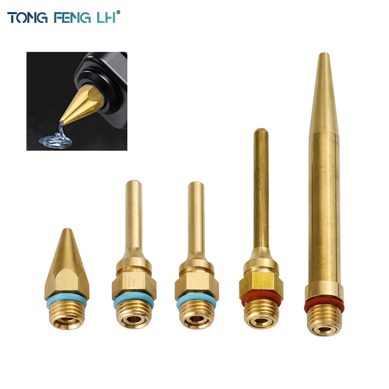 34x2,0mm 50x2,0mm 50x3,0mm 70x2,0mm boquillas de pistola de pegamento de fusión en caliente boquillas de pistola de pegamento caliente herramienta adhesiva boca Universal