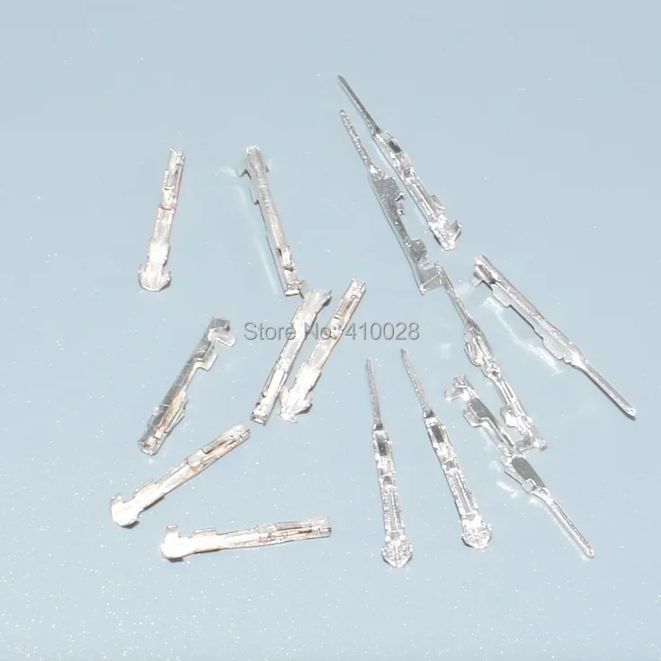 shhworldsea 25pcs auto terminal male female  connector, 0.7mm crimp pins loose terminals 1123343-1