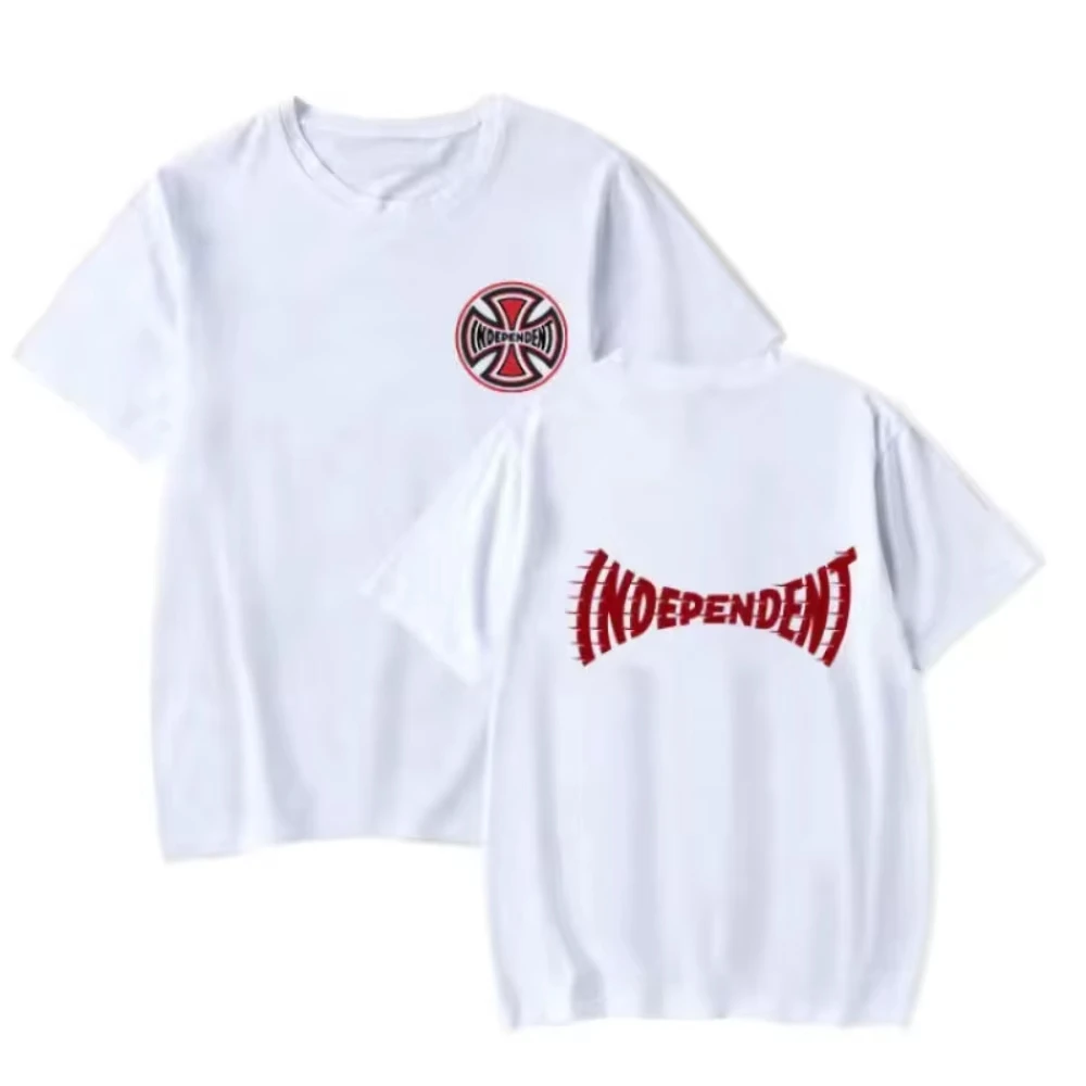 

2025 Independent American Street Short-sleeved T-shirt Skateboard T-shirt Round-neck Short-sleeved Shirt for Men and Women