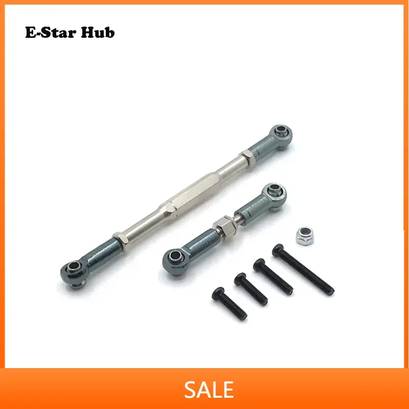 Metal Accessories Upgrade Front Axle Steering Rod for WPL C14 C24 B14 B16 B24 B36 HengLong FeiYu JJRC RC Model Crawler Car Parts