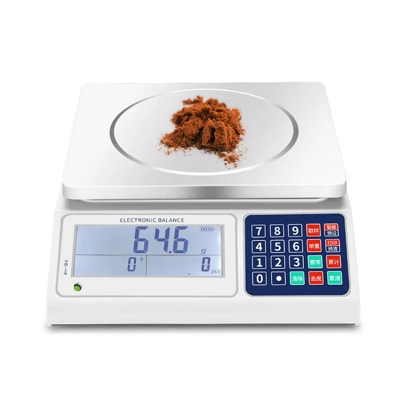 

Digital Counting Scale Small Jewelry Scale 0.1g Precision With RS232 Optional Industrial Scale