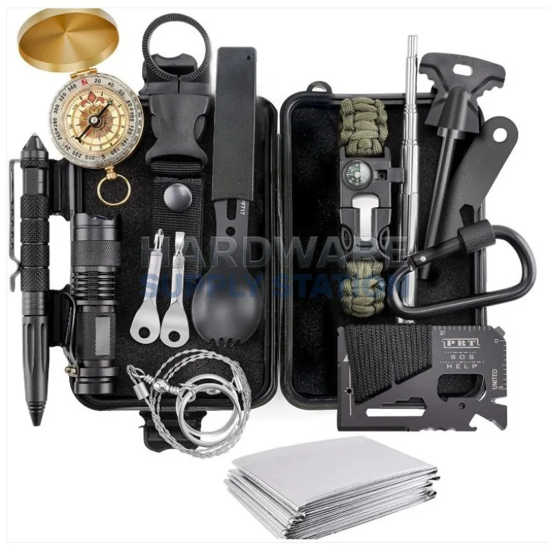 

Многофункциональный набор инструментов для выживания на природе, аптечка для походов и кемпинга, набор для исследования дикой природы, аварийные принадлежности SOS