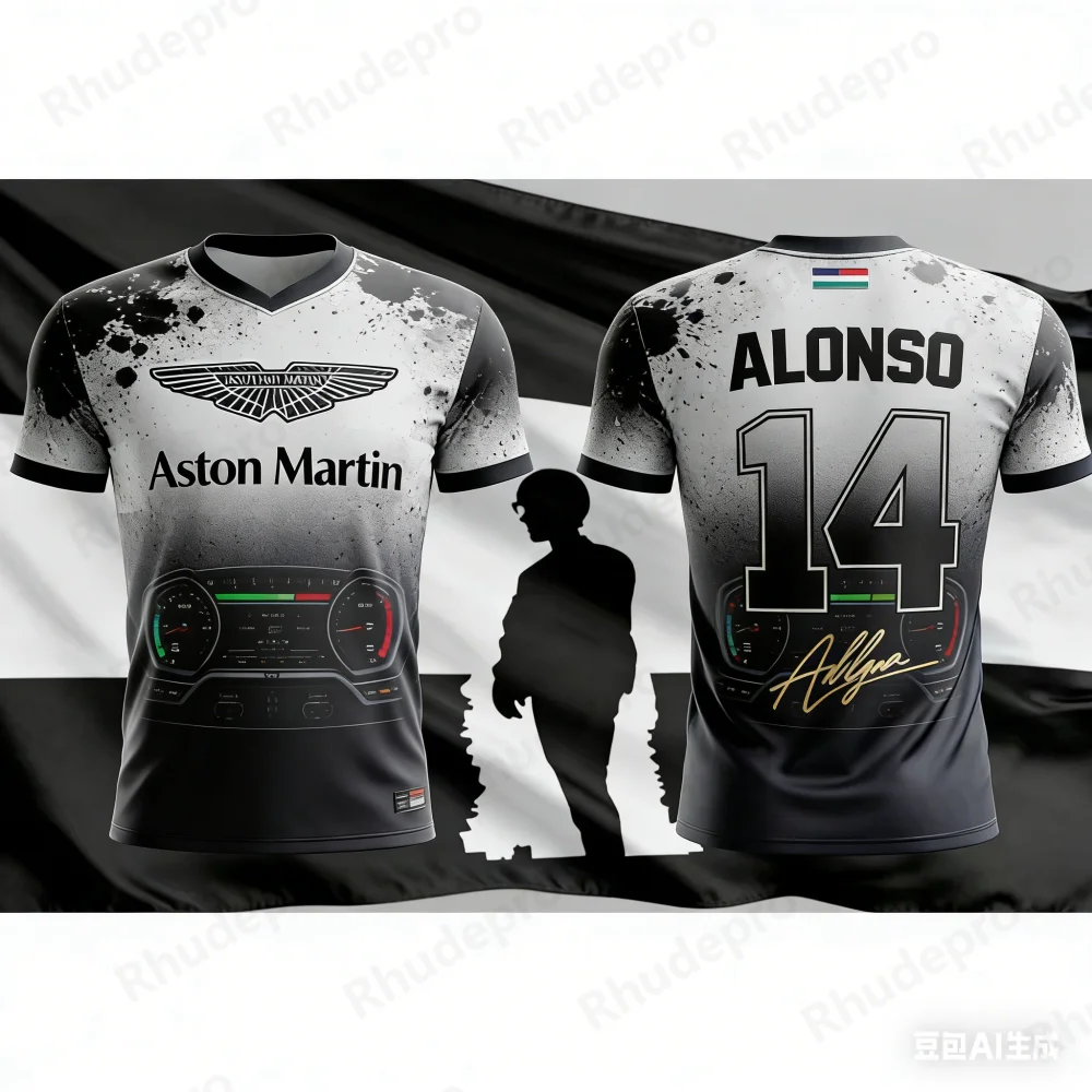 

Aston Martin 2026 T-shirt Fernando Alonso 14 Motorcycle Jersey Short-sleeved Sportswear Fans Special Edition Clothing