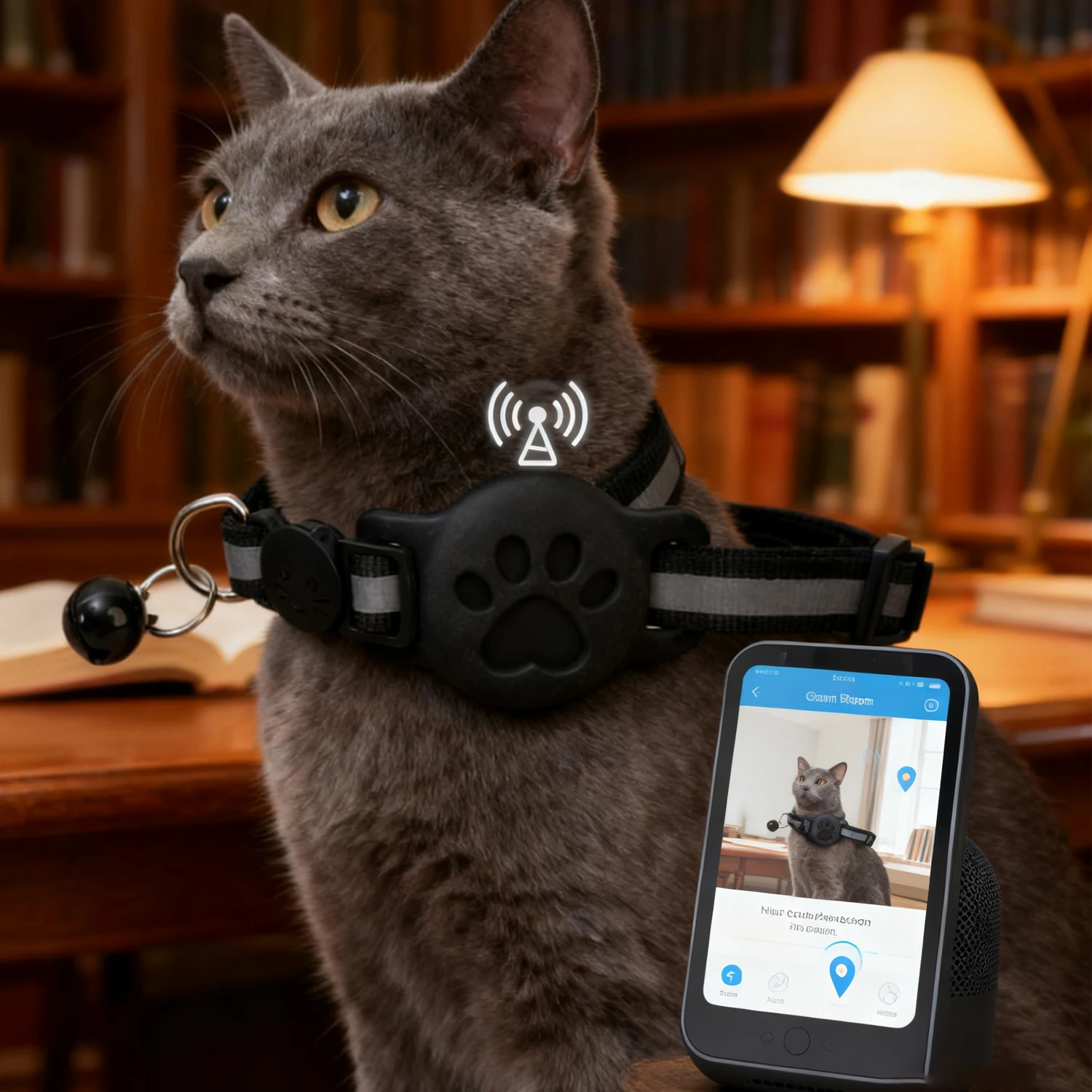 طوق تعقب GPS للقطط، جهاز عاكس لموقع الحيوانات الأليفة مناسب لأجهزة Apple Airtag قابلة للتعديل ومضادة للفقدان، أطواق تعقب GPS