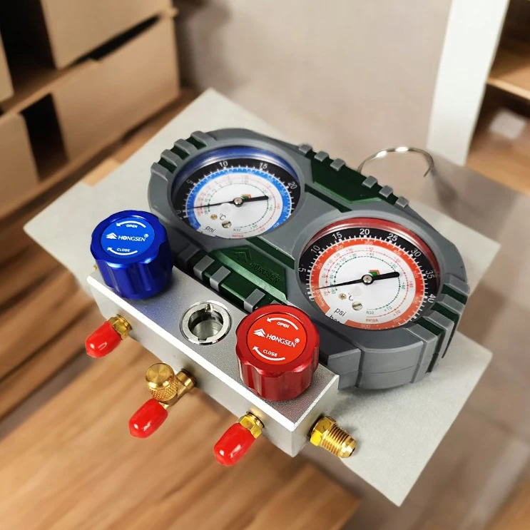 HS-S60-102 Air conditioning R410A/R32 double gauge group fluorinated liquid feeding surface refrigerant snow pressure gauge