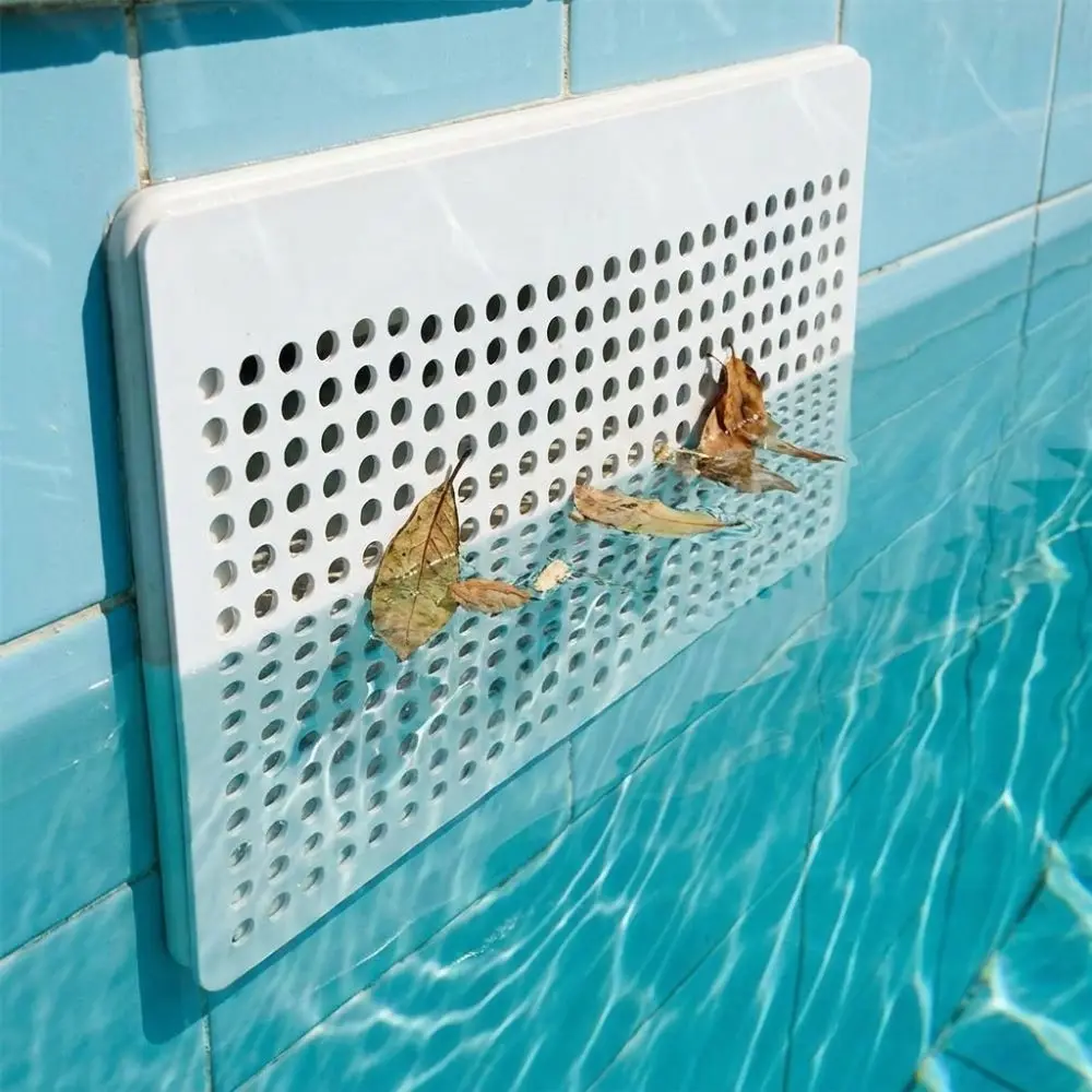 Durable White Pool Skimmer Guard Magnetic Rustproof Skimmer Net Cover PVC Removable Leaf Guard Net